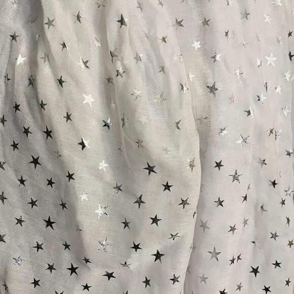 NWT Handmade Silver Star Scarf by Sana – Festive Elegance Design - Picture 11 of 15